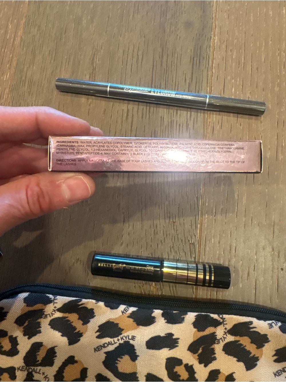 Kendall + Kylie Leopard Bag & Eye/Brow Clean Beauty Bundle $56 NEW - Picture 12 of 16